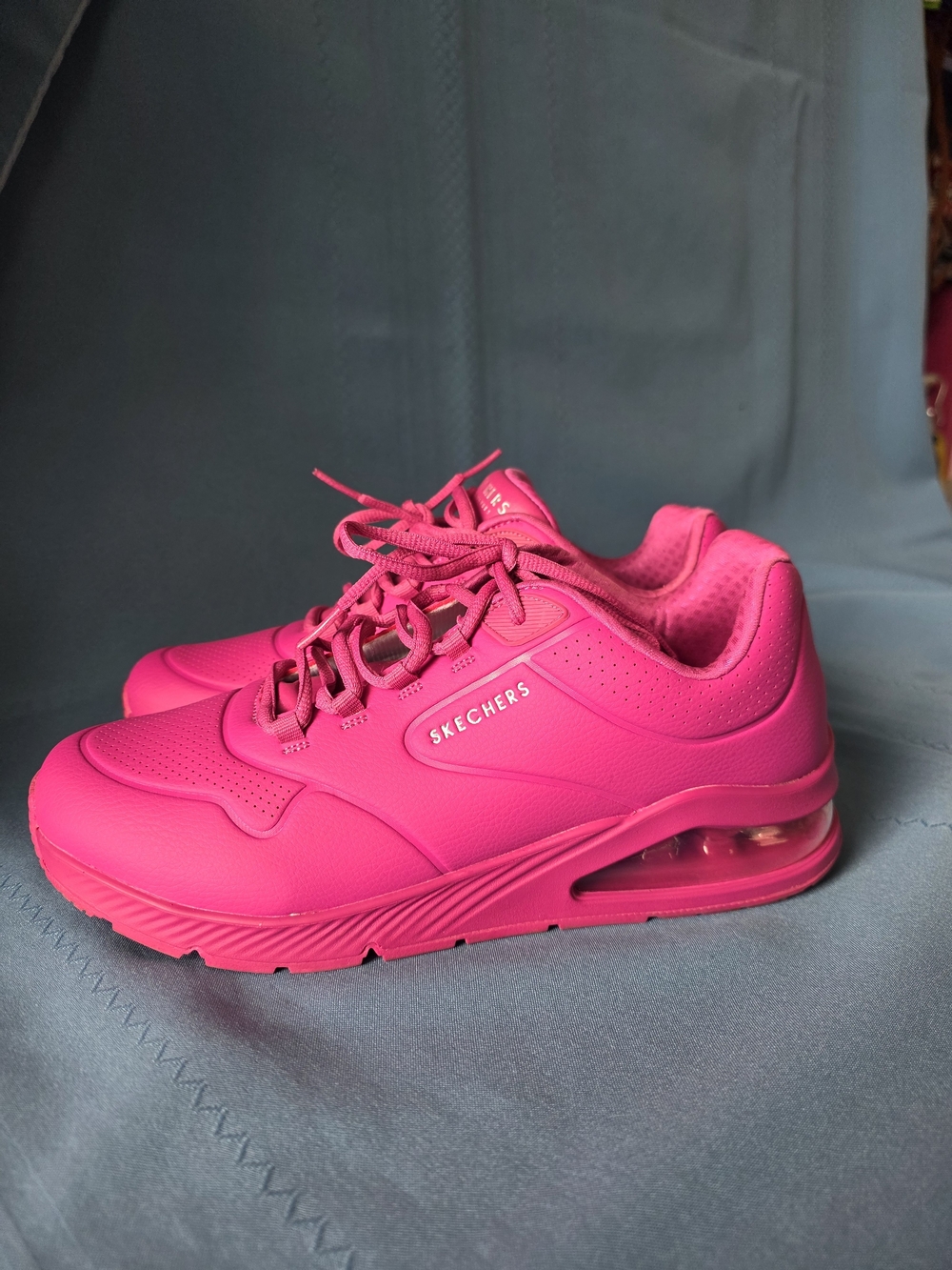 Skechers Women's Uno 2 Air Around You Neon Pink Fuchsia Sneakers Size 11